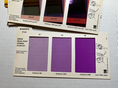 Kodak Color Print Viewing Filter Kit R-25 - Clean! | eBay