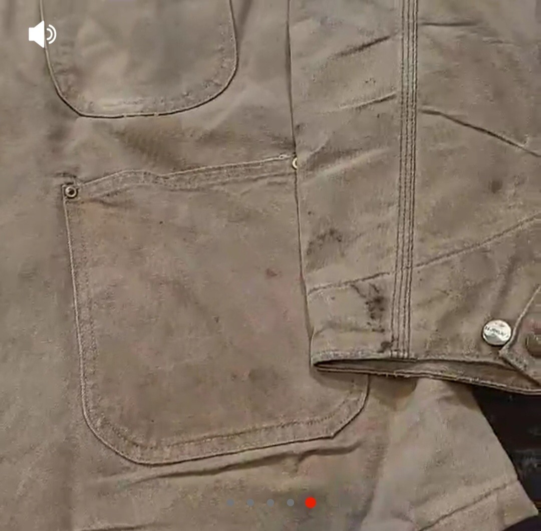 Carhartt Blanket Lined Chore Ranch Jacket  6BLC MADE IN USA Vintage late 80s XL View 6