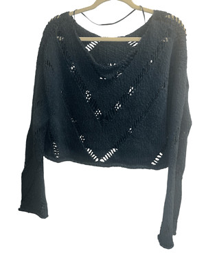 FREE PEOPLE HAYLEY OCEAN SZ XS SWEATER