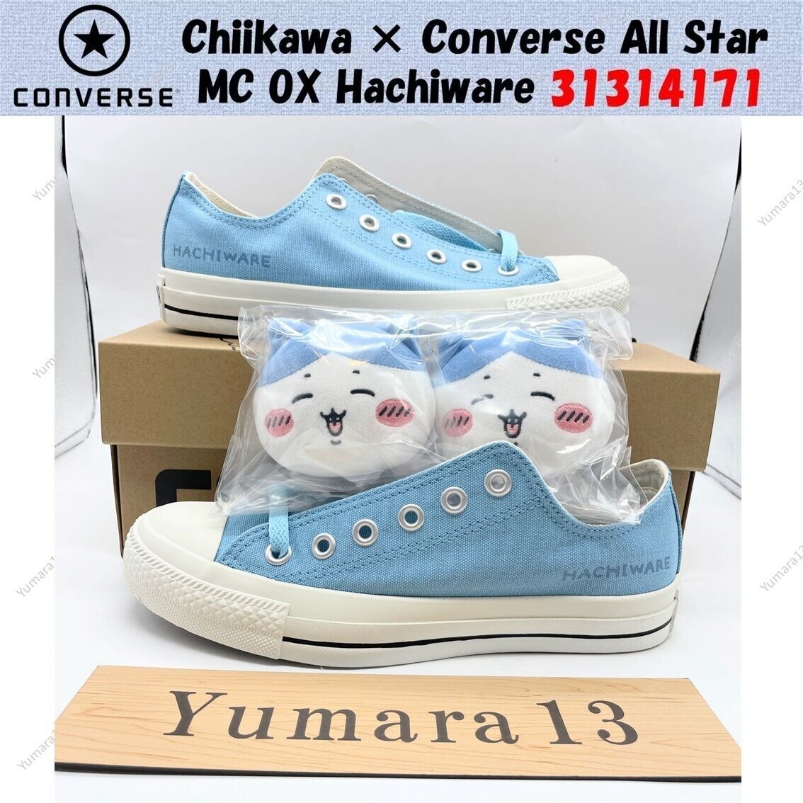 Chiikawa × Converse All Star MC OX Hachiware 31314171 Men's Chiikawa × Converse All Star MC OX Hachiware 31314171 Men's
