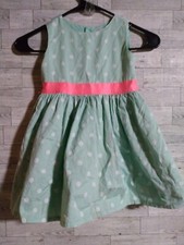 Carter's Dress 3T Girls Polka Dots Blue And Pink
