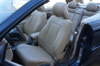 VOLVO C70 CONVERTIBLE 1999-05 LEATHER-LIKE CUSTOM FIT FRONT SEAT COVER 13 COLORS - Bild 1 von 4