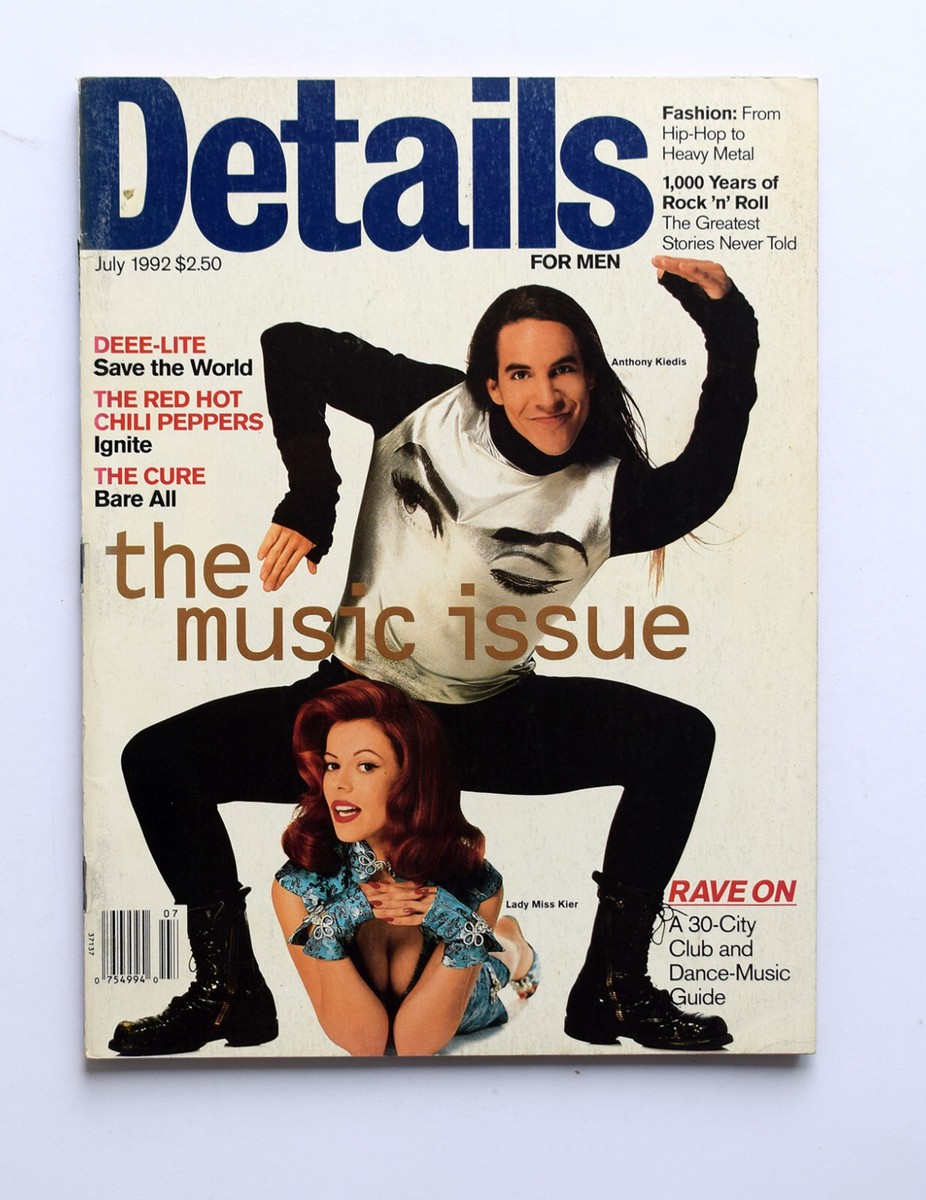 Details magazine, July 1992 Anthony Kiedis, Lady Miss Kier | eBay