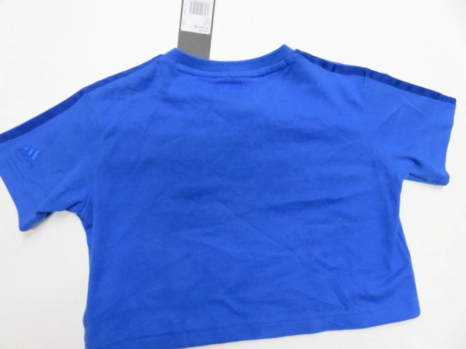 Adidas Ivy Park girls cropped t-shirt royal blue Age 5-6 yrs NEW fashion tee - Image 3 of 4