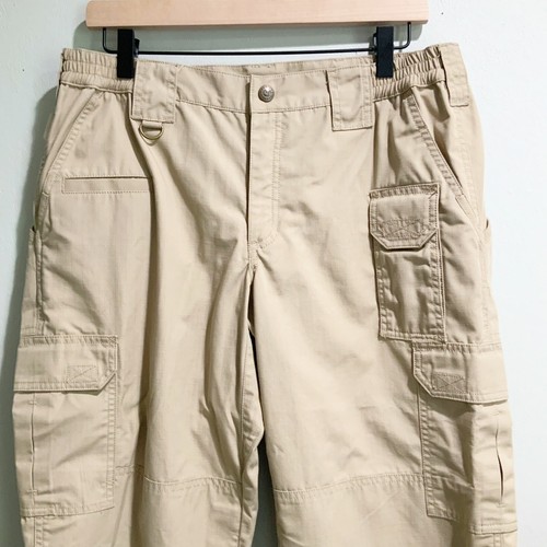 5.11 Tactical Series Womens Sz 12 Khaki Taclite Pro Cargo Pants 7 Pockets 64360 - Picture 4 of 13