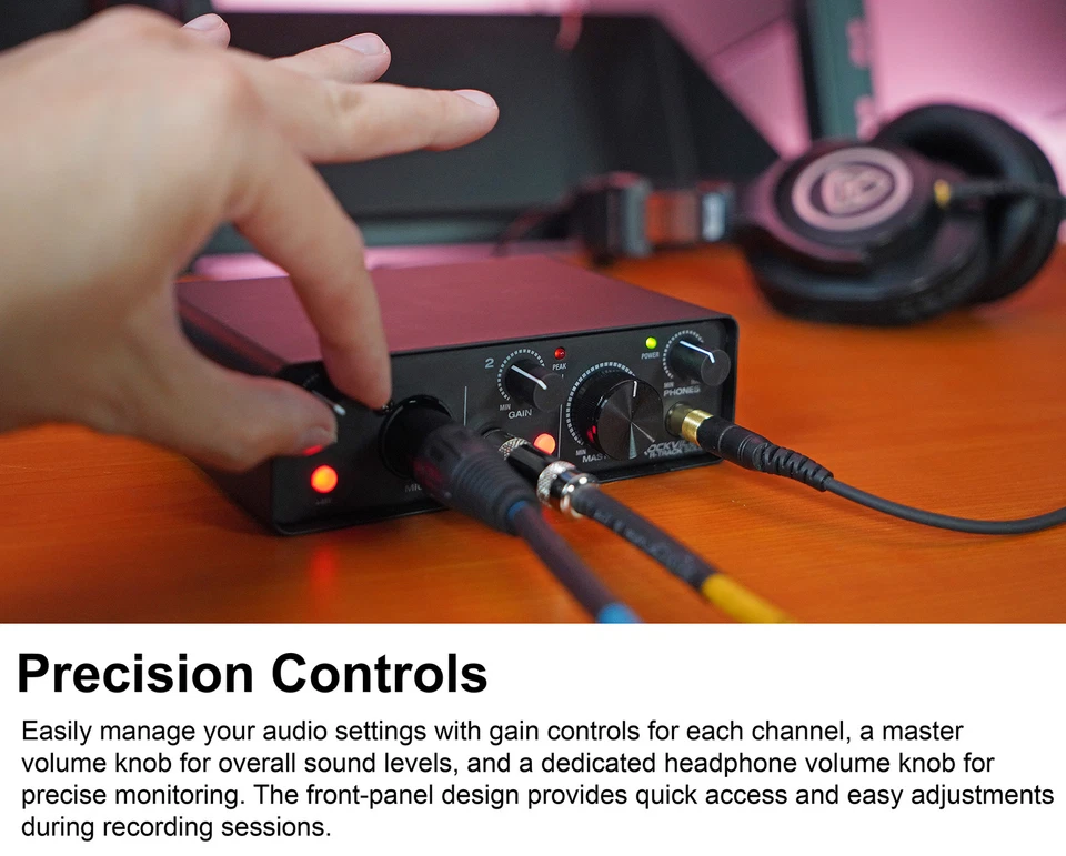 Rockville R-TRACK SOLO Recording USB C Audio Interface 24Bit 192Khz+ASIO Drivers - Image 4 of 4