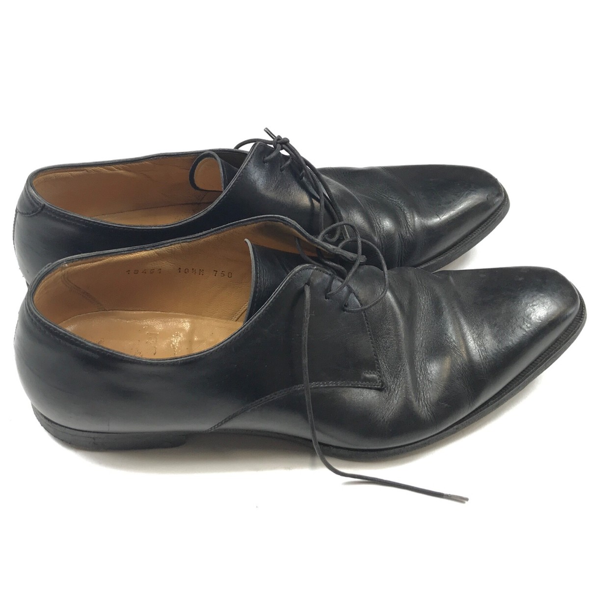 Gravati Black Leather Oxford Dress Shoes Men