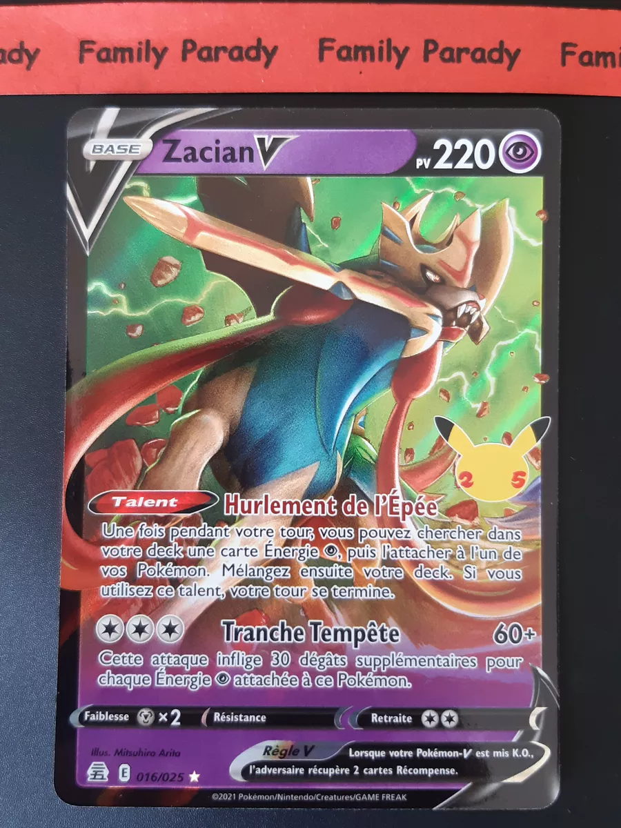 Zacian V - Celebrations Pokémon card 016/025