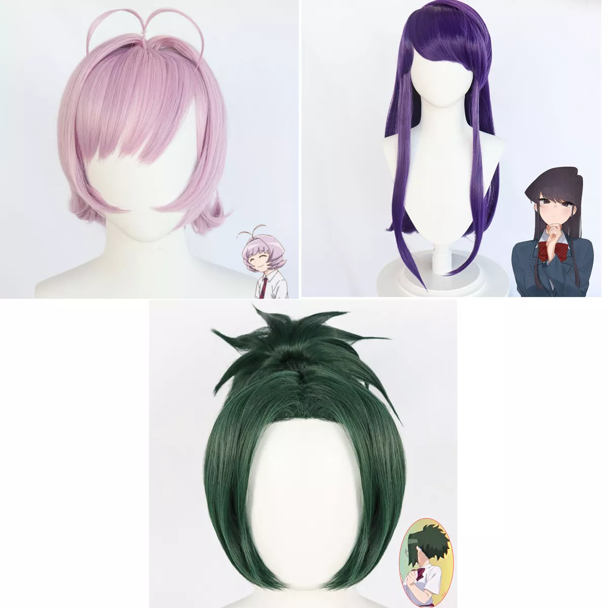 Anime Komi Can't Communicate Shouko Komi Cosplay Wigs Osana Najimi  Accessories