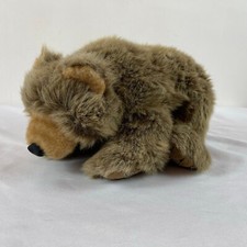 A170 Folkmanis Grizzly Teddy Bear Puppet Plush 15" Stuffed Toy Lovey