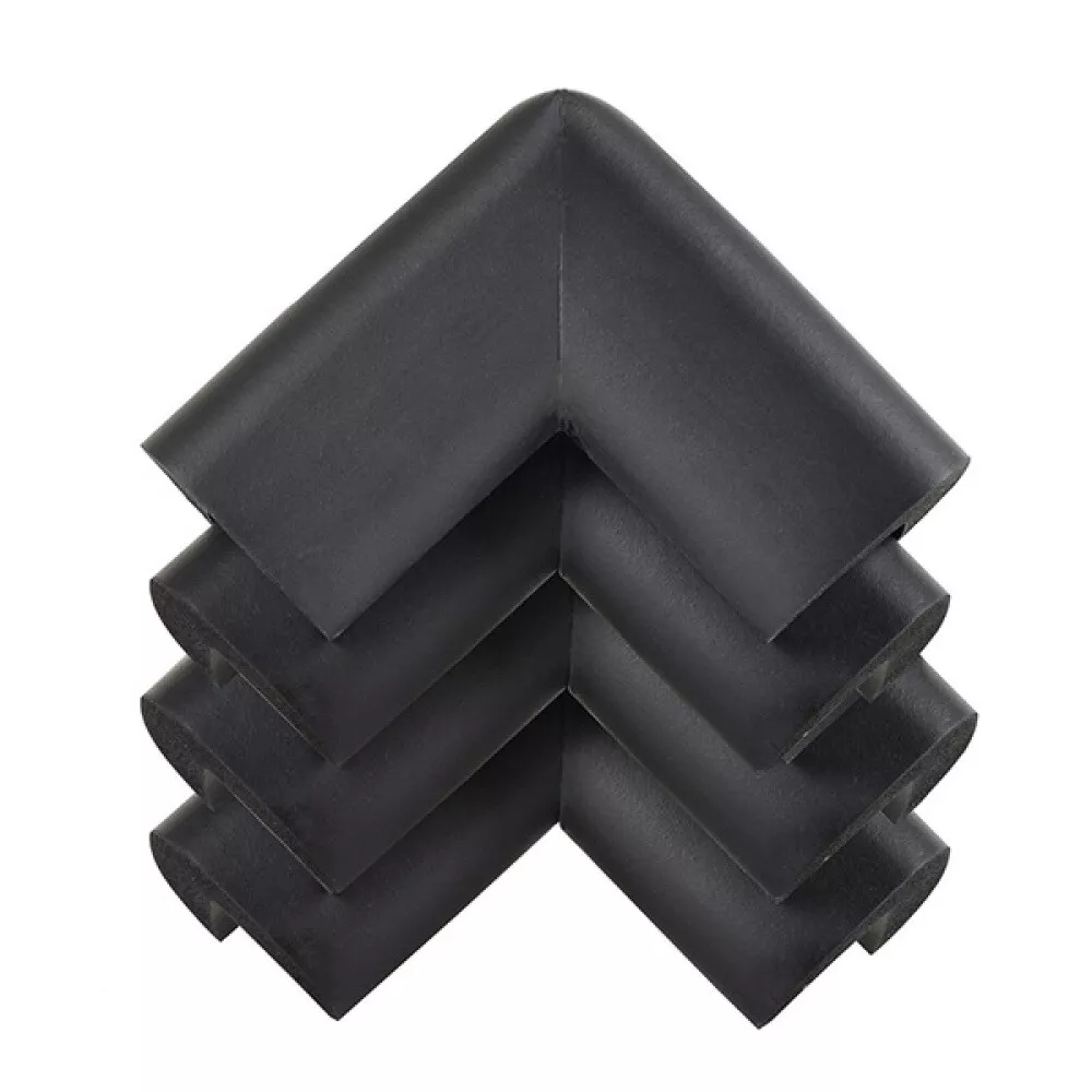 12X Corner Cushion Child Protector Guard Glass Edge Cover Black