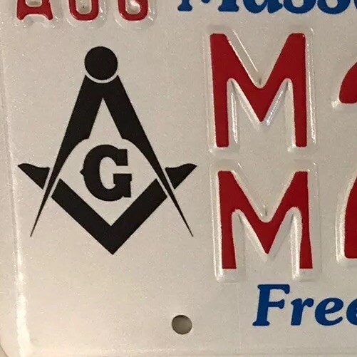 本物 フリーメイソン ライセンスプレート ミシシッピグランドロッジ