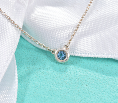 Tiffany & Co. Elsa Peretti ネックレスアクアマリン大粒 17.4