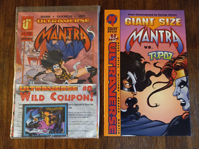 Mantra & Giant Size Mantra Lot Of 2 #1 Malibu Comics NM