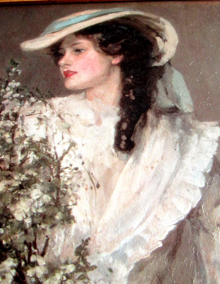 *Bildnis einer jungen LADY* PRINT/Druck "SPRING" nach d Künstler SIR JOHN LAVERY - Bild 2 von 4