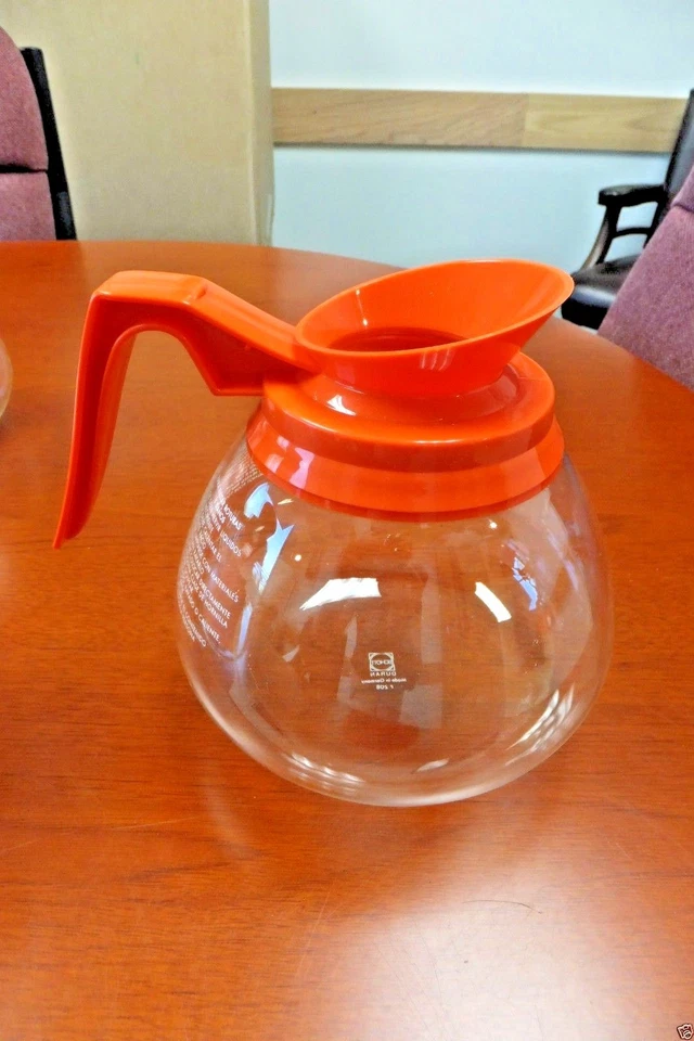 Para BUNN~ Lote de 6 ~12 tazas cafeteras/decantadoras comerciales - 4 negras y 2 naranjas Foto 3 de 4