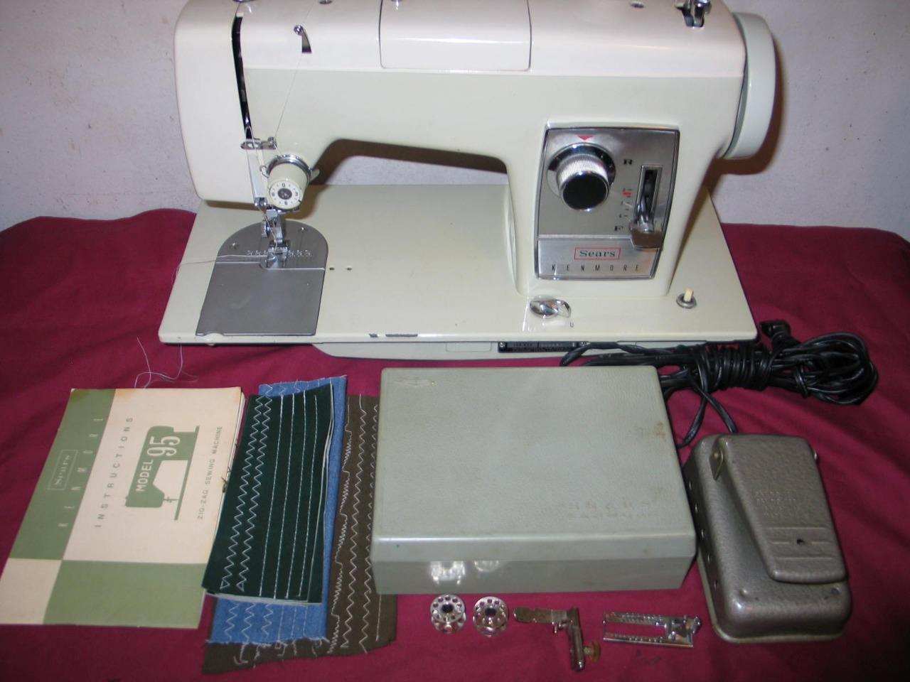 HEAVY DUTY KENMORE SEWING MACHINE, model 158950, ALL STEEL eBay