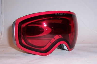 New Oakley SNOW GOGGLES FLIGHT DECK  XM PRIZM  OO7064-02 WHITE/ROSE 7064