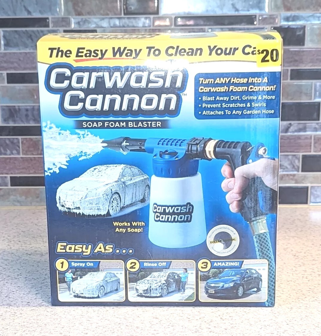 Ontel Carwash Cannon Soap Foam Blaster Hose Nozzle Spray Gun