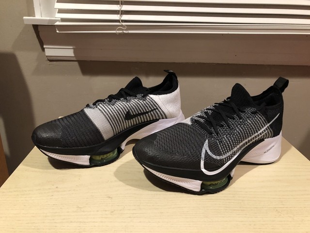 Size 9 - Nike Air Zoom Tempo Next% Flyknit Black White Volt 2020 for sale online | eBay