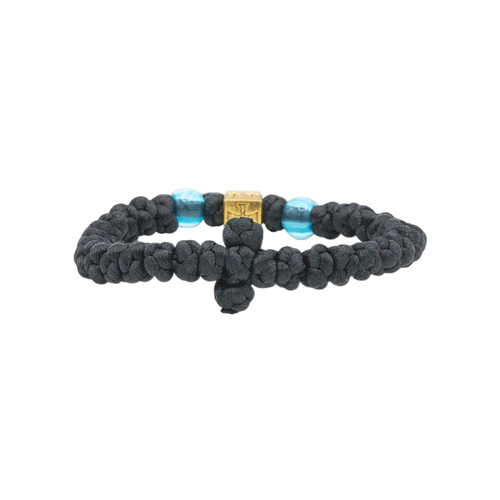 Greek Orthodox Silk Traditional Cross Prayer Rope Komboskini Rosary Bracelet - Picture 3 of 12