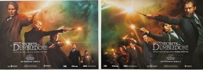 FANTASTISCHE TIERWESEN Poster Set (2x) Secrets of Dumbledore A4 Cineworld Harry Potter