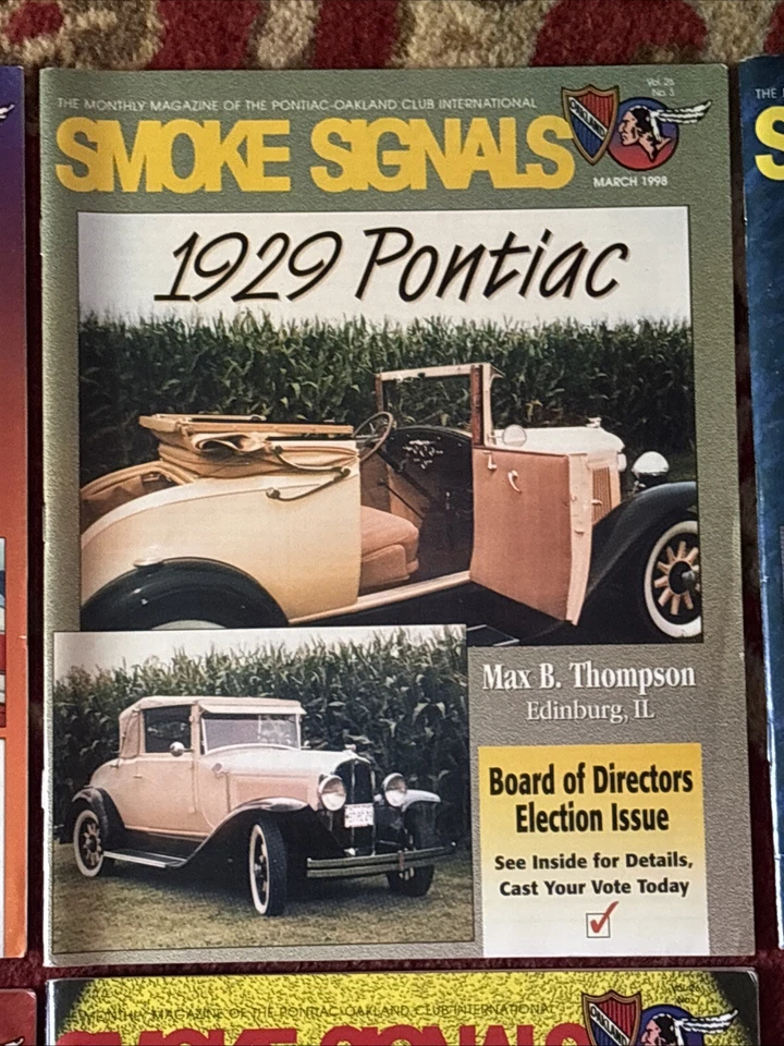 13 Pontiac Club Magazines SMOKE SIGNALS All 1998 Oakland California Club Issues - Image 4 of 4