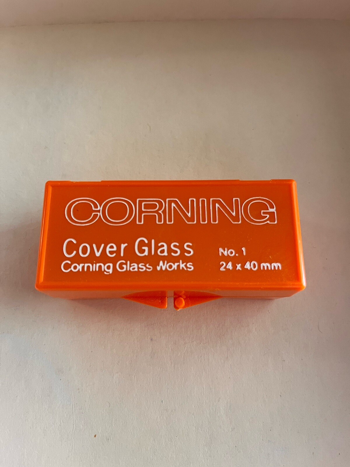Corning Cover Glass No.1 24x40mm Cover Slip For Microscope Slide Orange