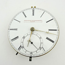 Antique 1850's Liverpool James Brindle Biddeford Fusee Pocket Watch Movement