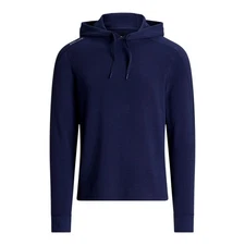 RLX GOLF RALPH LAUREN TECH WAFFLE HOODIE NAVY