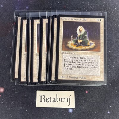 1x MTG Beta Circle of Protection: Blue from Estate Collection