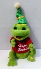 Rare Vintage Gemmy Frogz 80's Series " Happy Birthday"Animated Singing Toy