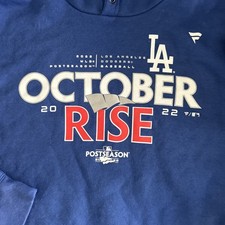 Los Angeles Dodgers October Rise MLB 2022 Playoffs Dodger Blue Doyers! Sz XL NWT