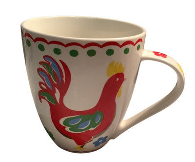 Cath Kidston Queens großer bunter Hühnerhahn Hahn Crush Becher