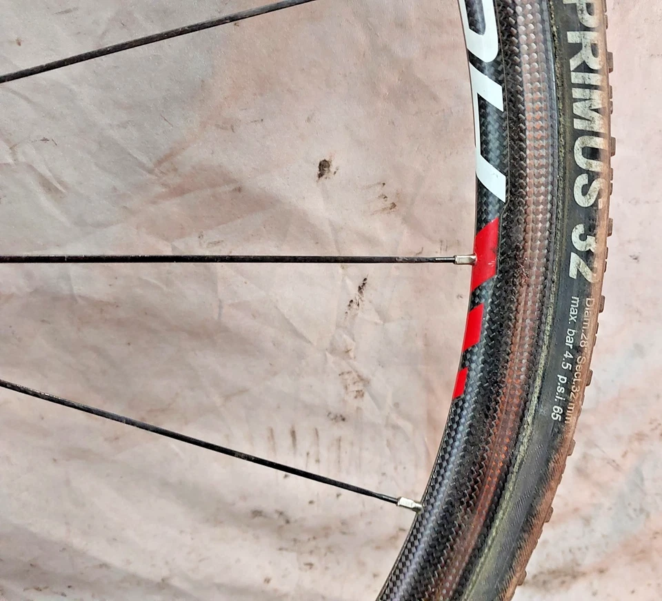 Vision 24 700c Carbon Cyclocross CX Road Bike Wheel Set 135/100 24S QR Handbuilt - Image 4 of 4