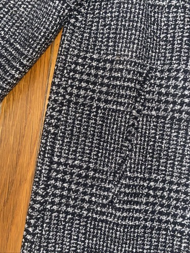 Neu mit Etikett Primark Oversize-Mantel schwarz weiß Tweed zweireihig lang 8 12 40 44 - Bild 7 von 11
