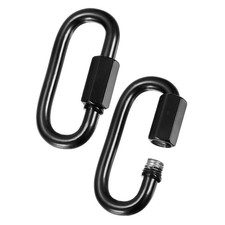 2-Pack Chain Quick Links, M6 Electroplated Iron 2.28 Inch Heavy Connector Link