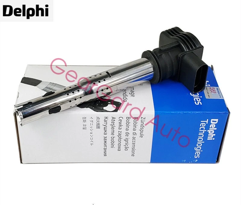 07K905715A Delphi Coil Pack (4PCS) OEM for VW Audi 2.0L EA888 GTI A4 Q5 Jetta Foto 4 de 4