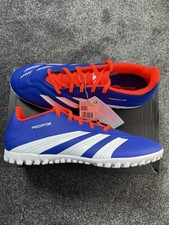 UK 11 Adidas Predator Club Astro Turf Football Boots Blue White IF6399 RRP £90