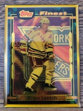 1994-96 Finest Bronze #14 Brian Leetch HOF  N. Y. Rangers 