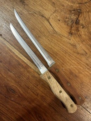Carvel Hall 6  & 7  Fillet Knife, W/ Wood Handle From Taiwan