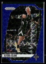2024 Panini Prizm WNBA #101 Alysha Clark Blue Velocity Laser Prizm - Aces