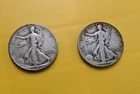1941-D  And 1941 50C Walking Liberty Half Dollar 90% Silver