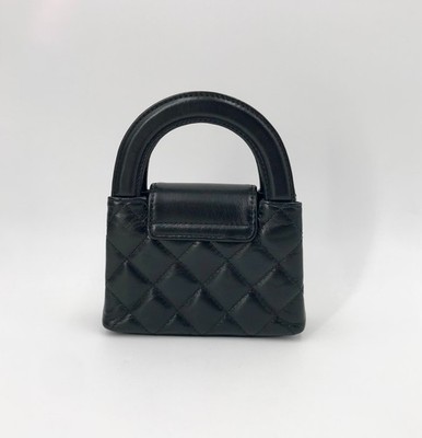 Chanel Kelly Ultra Mini Bag Black Caviar Gold Hardware 13x8x4cm | eBay