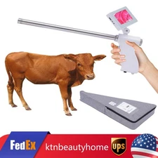 Insemination Kit For Cows Cattle Visual Insemination Gun W/ Adjustable HD Screen