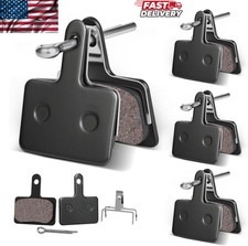 4 Pairs MTB Disc Brake Pads Resin Semi-Metallic Quiet W/ Install Kit E-Bike