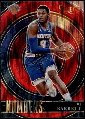 2020-21 Panini Select #40 RJ Barrett Select Numbers Red E1