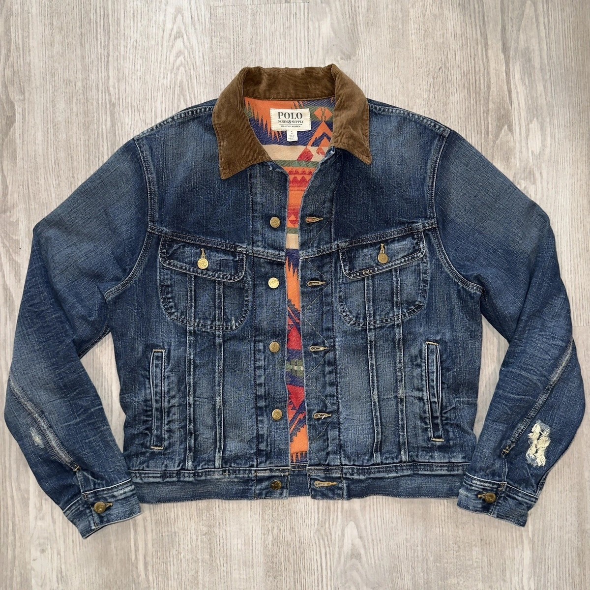 Polo Ralph Lauren Denim & Supply Distressed Southwestern Denim