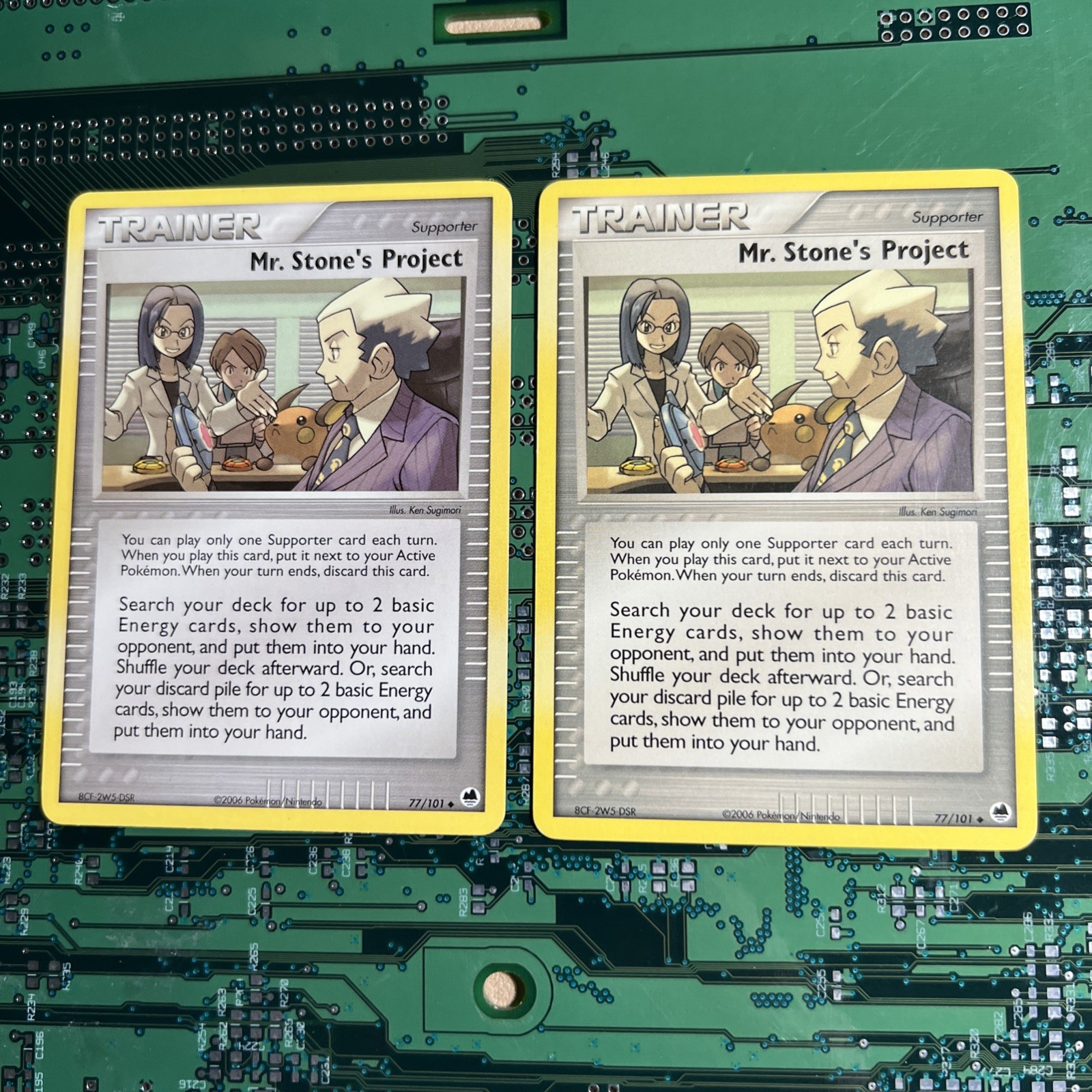 Mr. Stone's Project 77/101 EX Dragon Frontier Pokemon Card Trainer Supporter 2