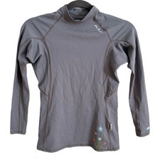 NRS Rashguard Swim Top Gray XS Sun Protection SPF Beach Surf Swim Fishing